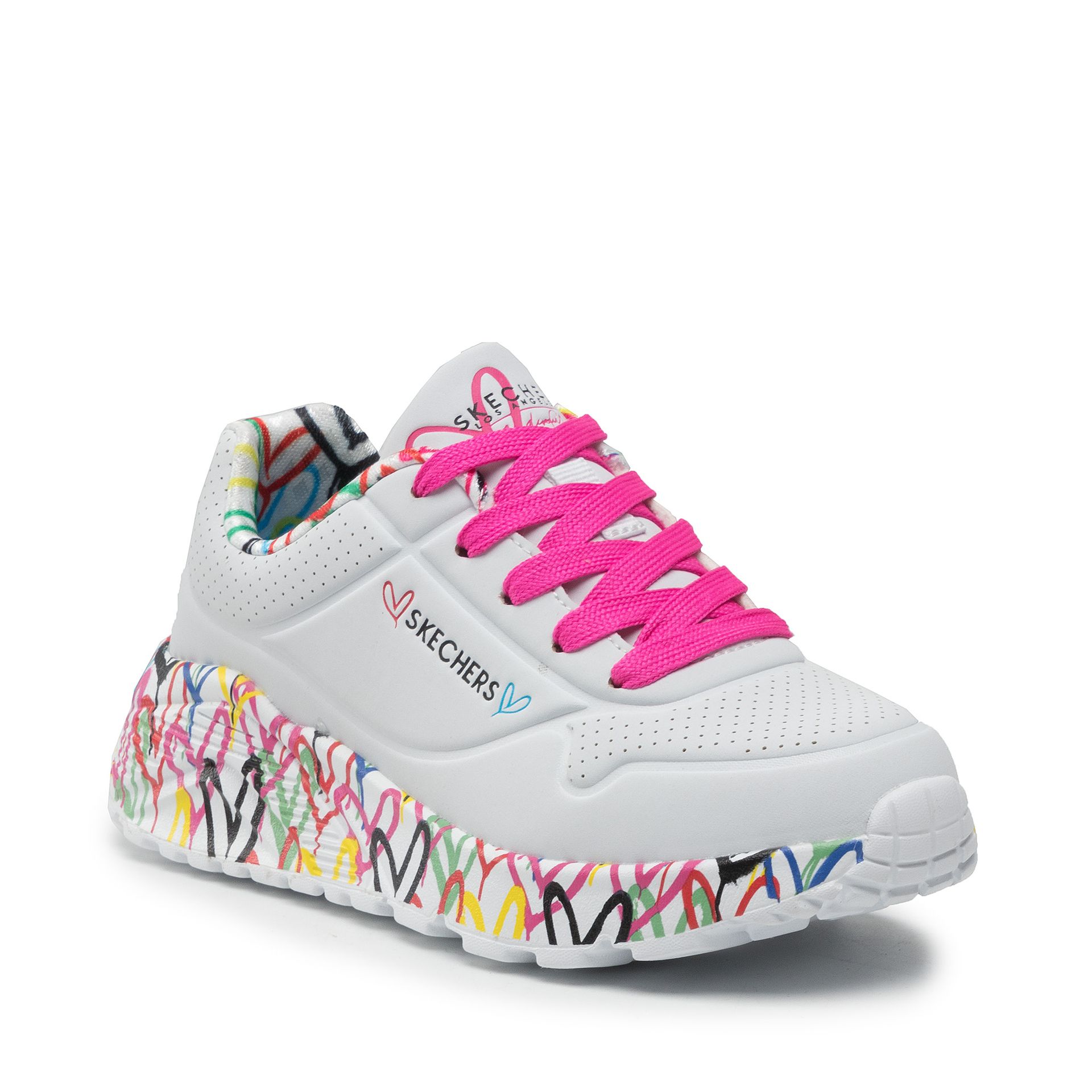 SKECHERS Sneakersy Lovely Luv 314976L/WMLT White/Multi