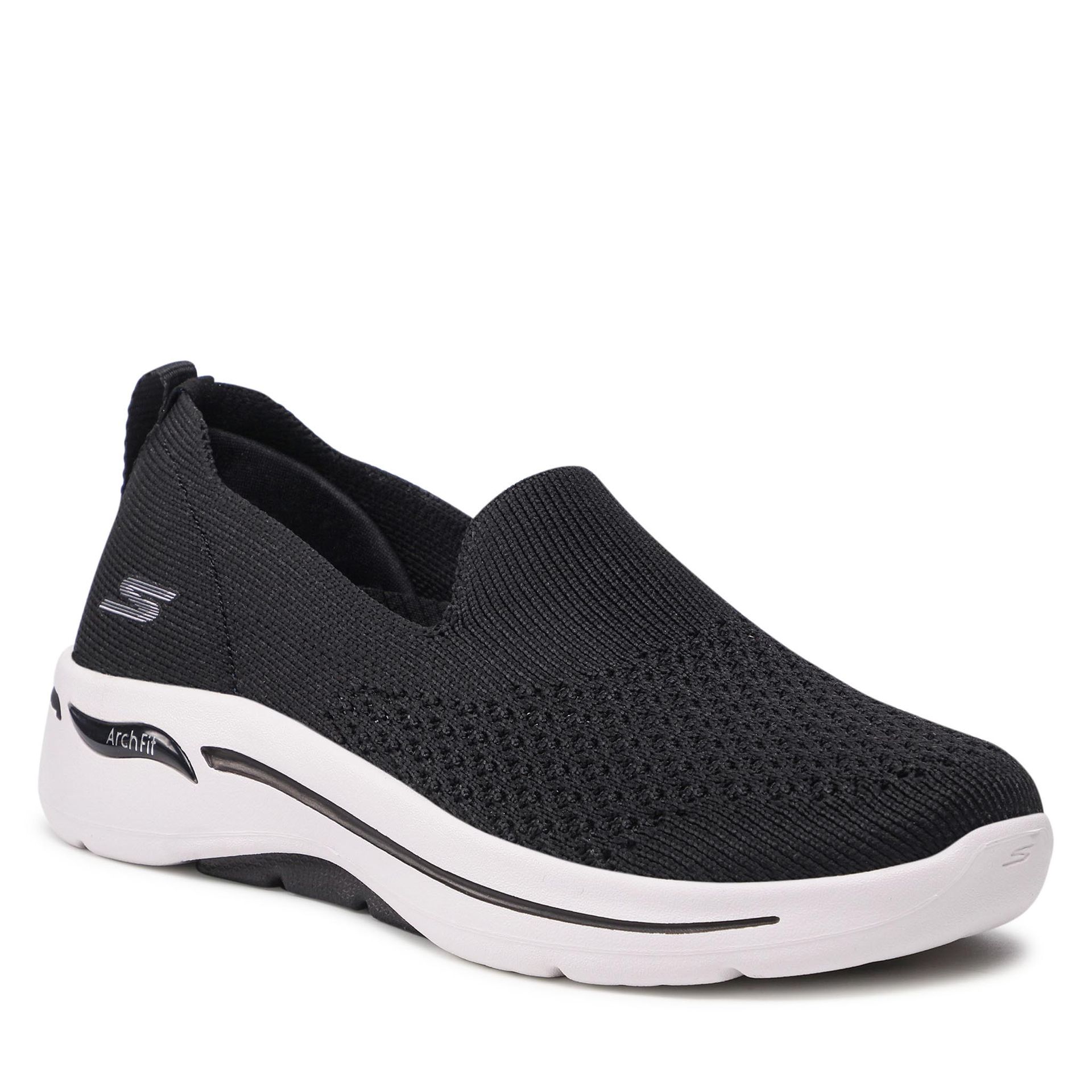 Skechers Półbuty Delora 124418/BKW Black/White