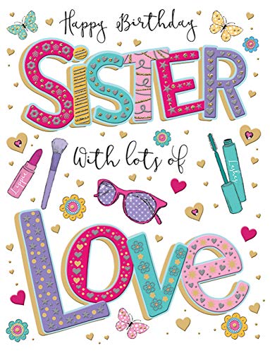Regal Publishing Kartka urodzinowa Sister - 20 x 15 cm - Regal Publishing