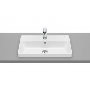 Roca A3270YAS00 GAP Umywalka blatowa prostok$1107tna 60x39 z otworem na bateri$1108 z przelewem Supraglaze$1109
