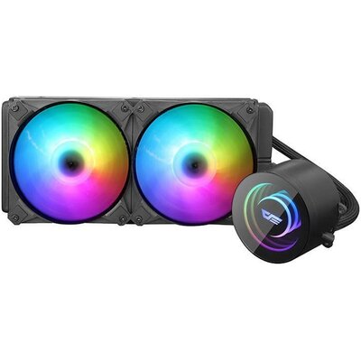 Chłodzenie wodne komputera AiO Darkflash DX-240 RGB podwójne 120x120)