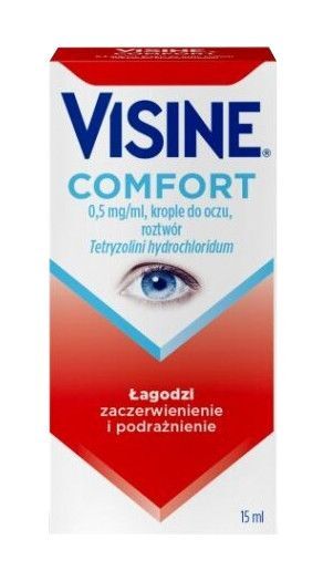 MCNEIL HEALTHCARE (IRELAND) LTD. Visine Comfort 0,5 mg/ml krople do oczu 15 ml 3803041