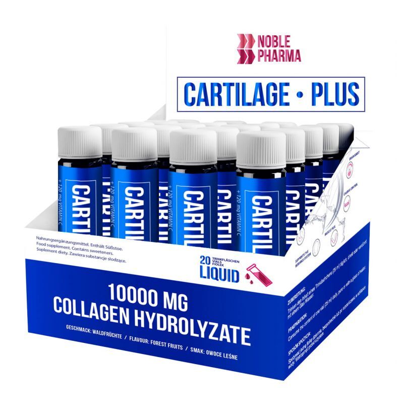 NOBLEPHARMA Noble Pharma Cartilage Plus smak owoców leśnych 20 fiolek x 25 ml