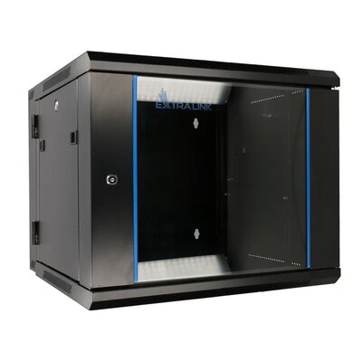 ExtraLink Szafa 6U 600X600 AZH WALL-MOUNTED RACKMOUNT CABINET SWING TYPE BLACK EX.12929 [12105549]