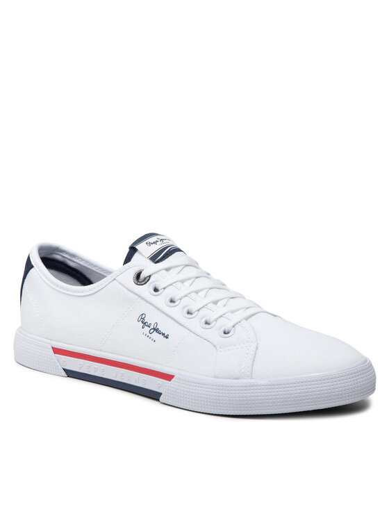 Pepe Jeans Tenisówki Brady Men Basic PMS30816 Biały