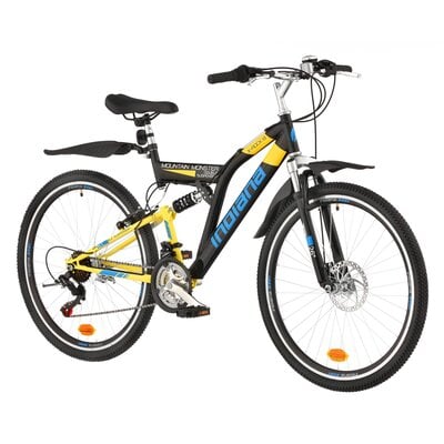 Indiana Rower młodzieżowy X-Rock 1.6 26 cali dla chłopca Czarno-żółty
