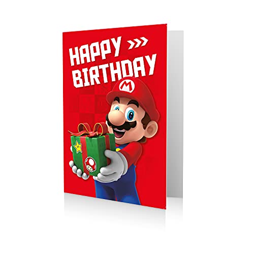 Danilo Promotions Kartka urodzinowa Super Mario, Happy Birthday MW004