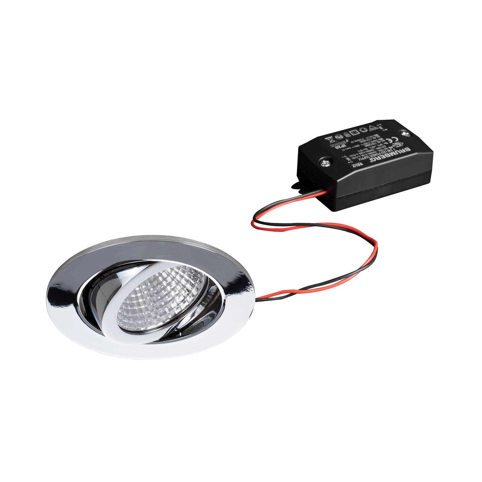 Brumberg spot wpuszczany LED 38° chrom 3 000 K