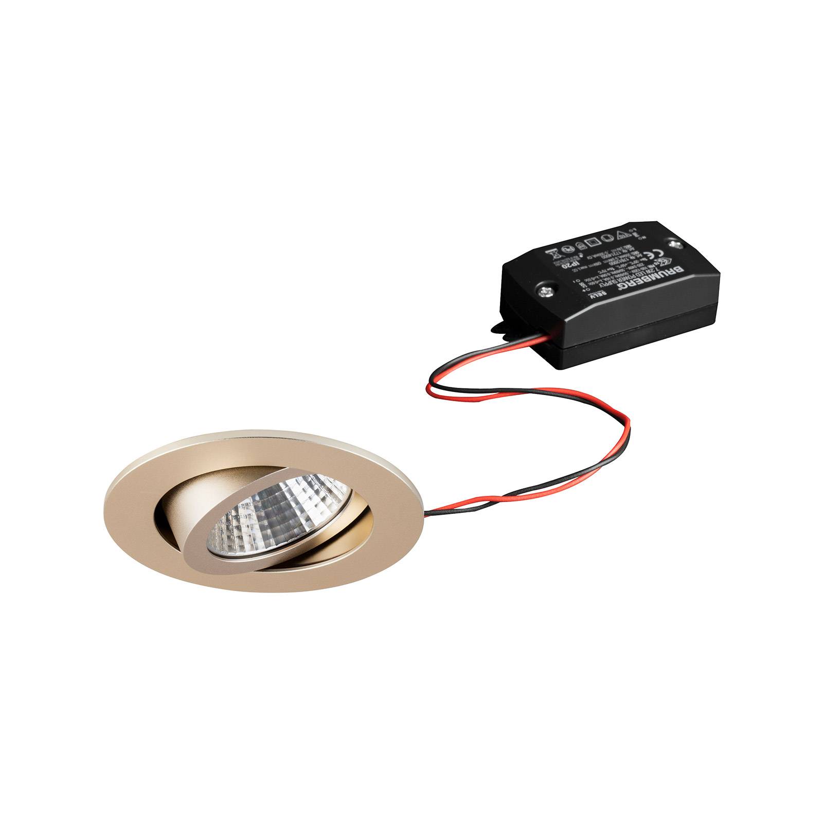 Brumberg spot wpuszczany LED 38° kremowy 3 000 K