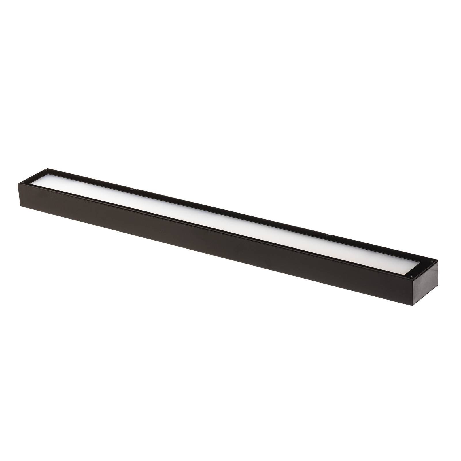 Kinkiet LED Mera, szerokość 80 cm czarny, 3 000 K