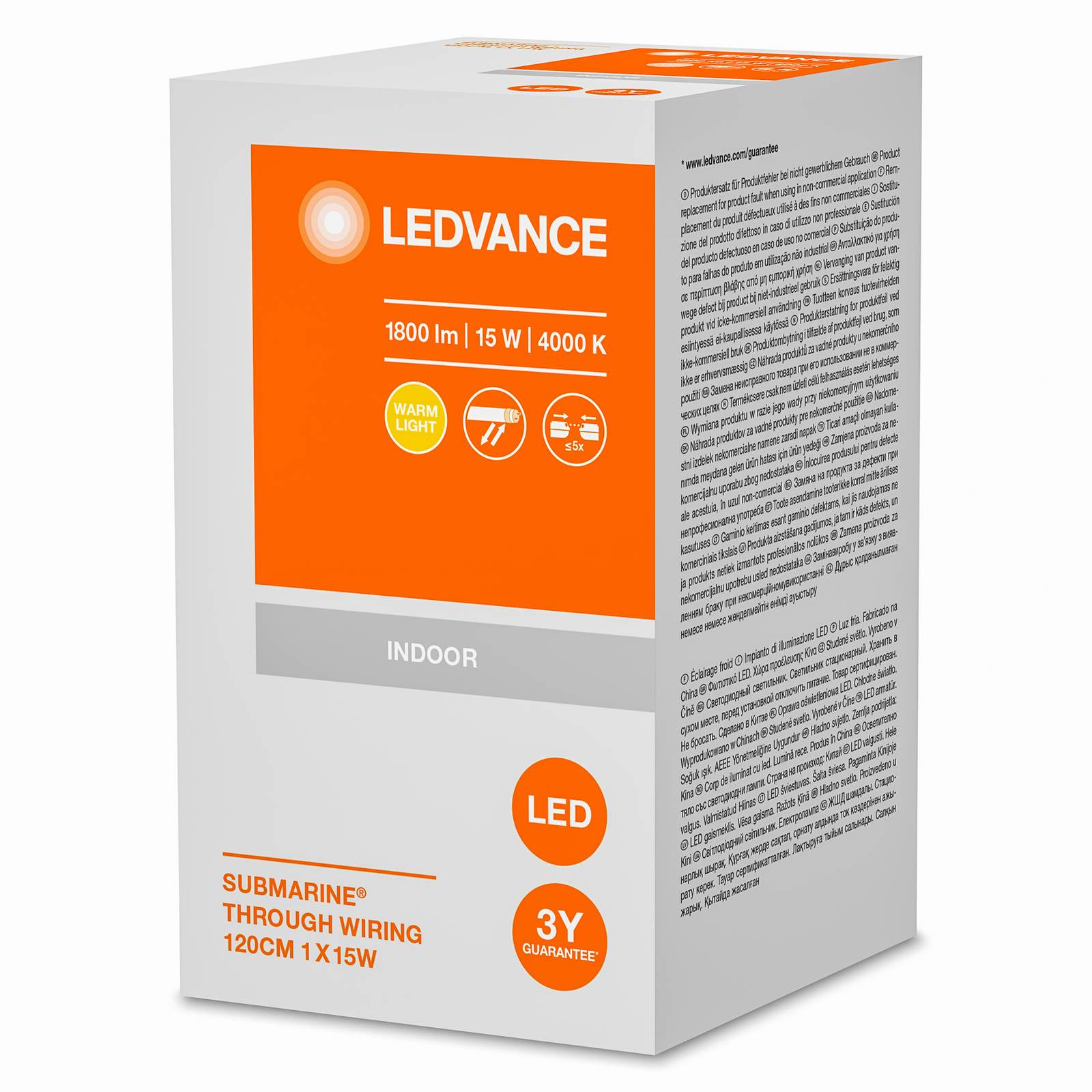 Ledvance Submarine Through-Wiring sufitowa 126 cm