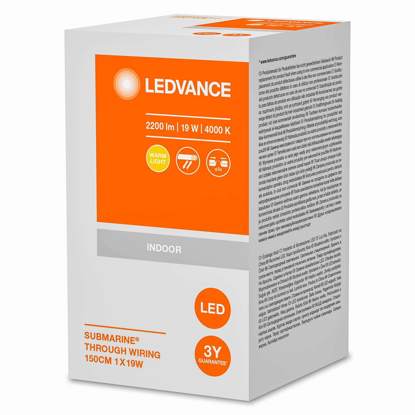 Ledvance Submarine Through-Wiring sufitowa 156 cm