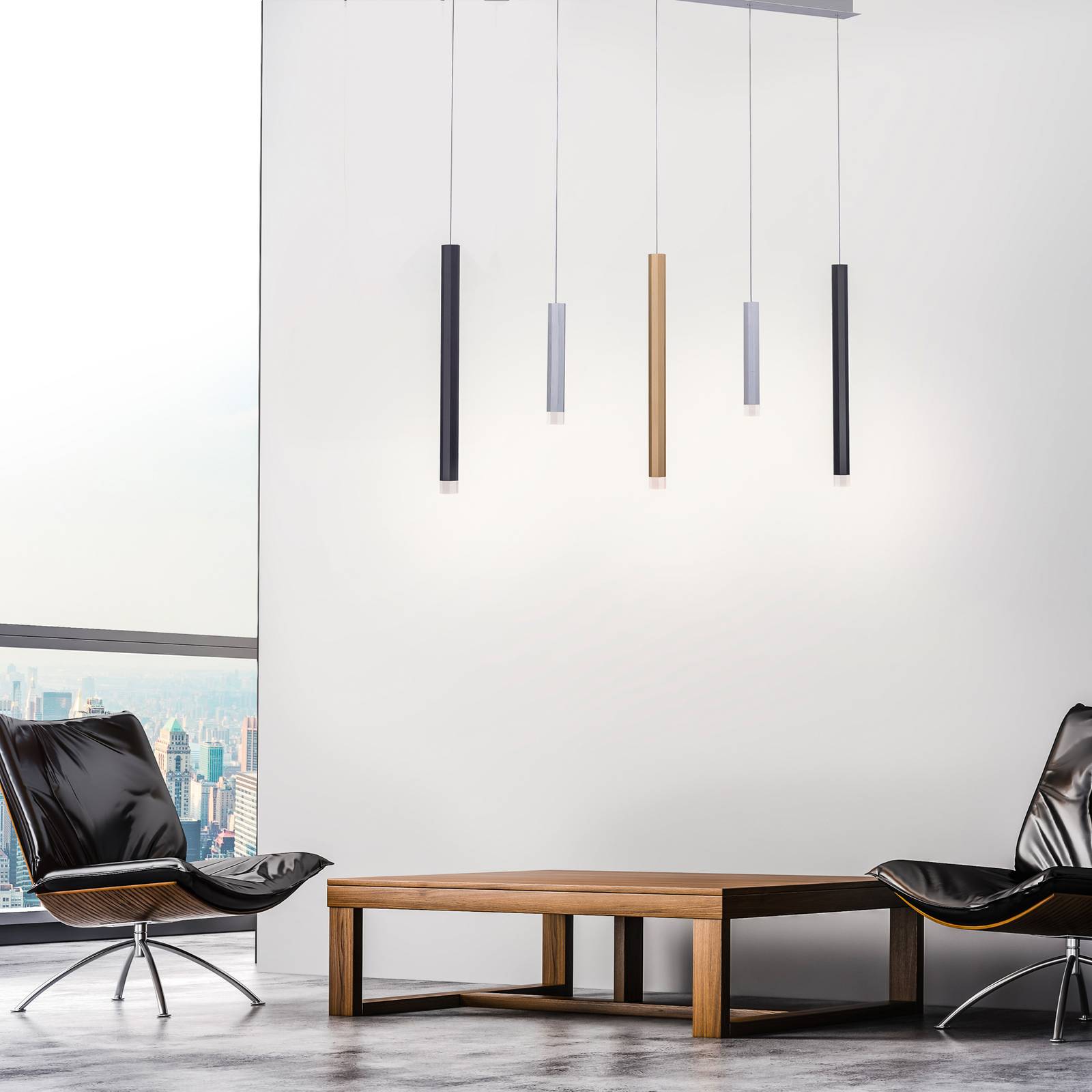 Paul Neuhaus PURE Pure-Gemin lampa wisząca LED mix