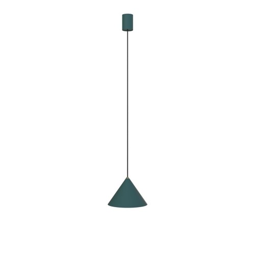 Nowodvorski Loftowa lampa aluminiowa wisząca GU10 35W ZENITH S GU10 wys. 130cm zielony 7998