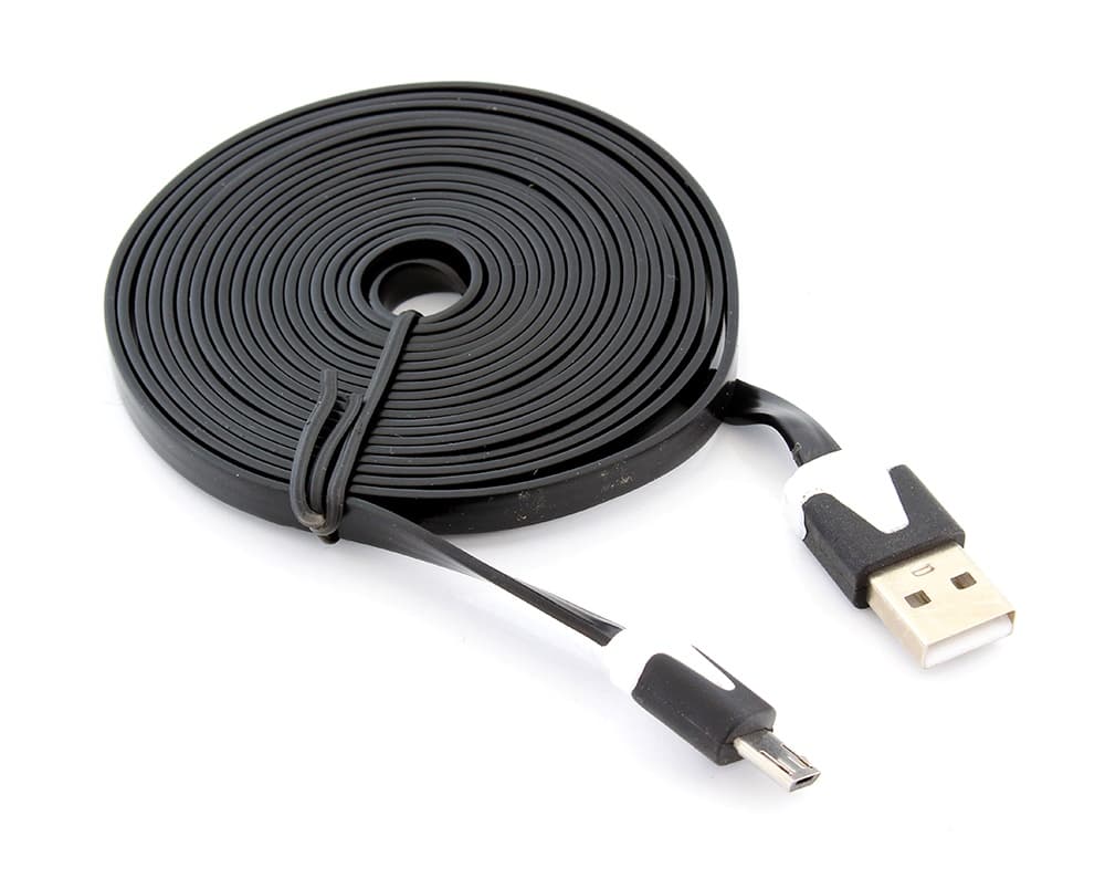 3M Długi Płaski Kabel Micro Usb Huawei Xiaomi Htc