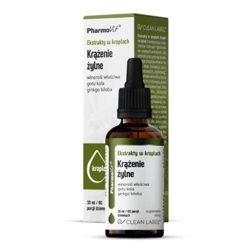 Pharmovit Ekstrakty w kroplach Krążenie żylne 30 ml 43DA-137CA