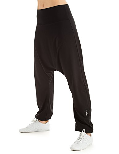 WINSHAPE Wh7 Dance damskie spodnie treningowe, haremki czarny X-L