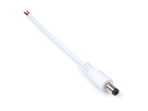 Abilite KOLORENO CN-22B: wtyczka 2.1/5.5mm z przewodem 15cm- biała CN-22B