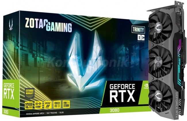 ZOTAC GeForce RTX 3080 Trinity OC LHR 12GB GDDR6X