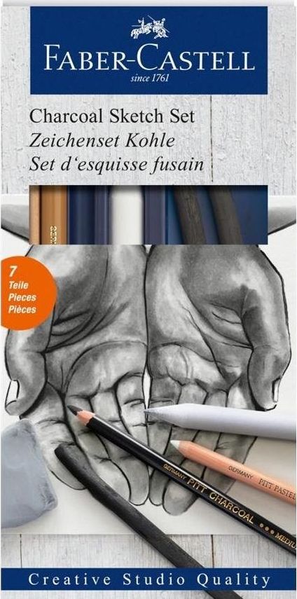 Faber-Castell Zestaw do szkicowania Charcoal 7szt FABER CASTELL