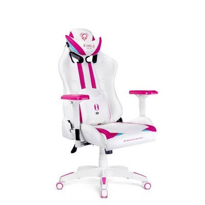 Diablo Chairs Fotel gamingowy Diablo X-Ray Normal Size: Biało-różowy