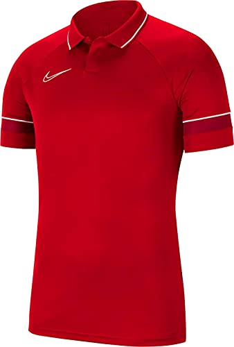 Nike Męska koszulka polo Academy 21 czerwony University Red/White/Gym Red/White XL