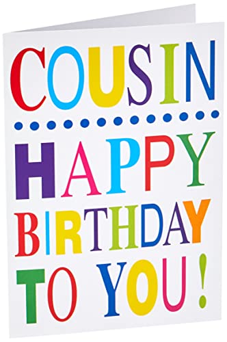 Piccadilly Greetings Tradycyjna kartka urodzinowa kuzyn - 18 x 12 cm - pozdrowienia Piccadilly A10715 A10715