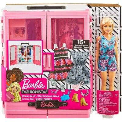 Barbie Lalka Szafa na ubranka
