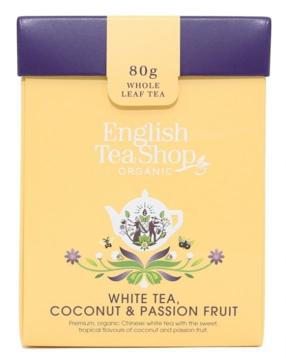 ENGLISH TEA SHOP Biała herbata English Tea Shop White Tea Coconut Passion Fruit 80g 59929