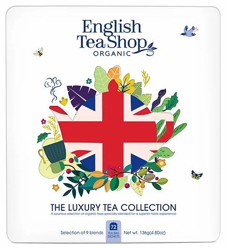 ENGLISH TEA SHOP Herbaty English Tea Shop Union Jack Tea Collection 72 saszetki w metalowej puszce 60840