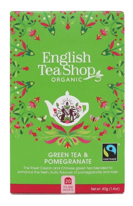 English Tea Shop English Tea Shop Green Tea Pomegranate - 20 saszetek