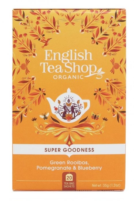 English Tea Shop English Tea Shop Green Rooibos, Pomegranate & Blueberry - 20 saszetek