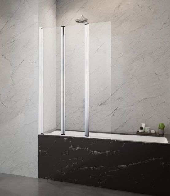 Radaway Parawan nawannowy Eos PNW3 100x152 szkło przejrzyste 1205301-101