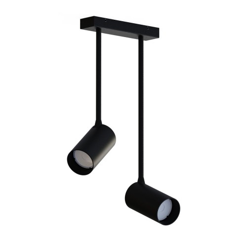 Nowodvorski Lampa 2 punktowa natynkowa MONO LONG II 10W GU10 czarny 7730