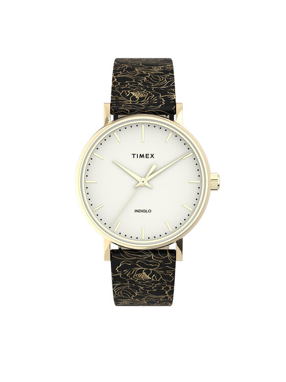 Timex Zegarek TW2U40700 Weekender Fairfield 37 - złoty