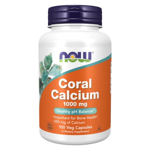 Now Foods , Coral 1000 MG x100vcaps wapniowa  Koralowy wapnia 733739012739