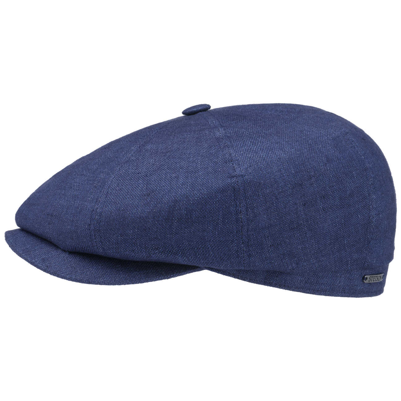 Kaszkiet z Lnu Hatteras Classic by Stetson, niebieski nakrapiany, 63 cm