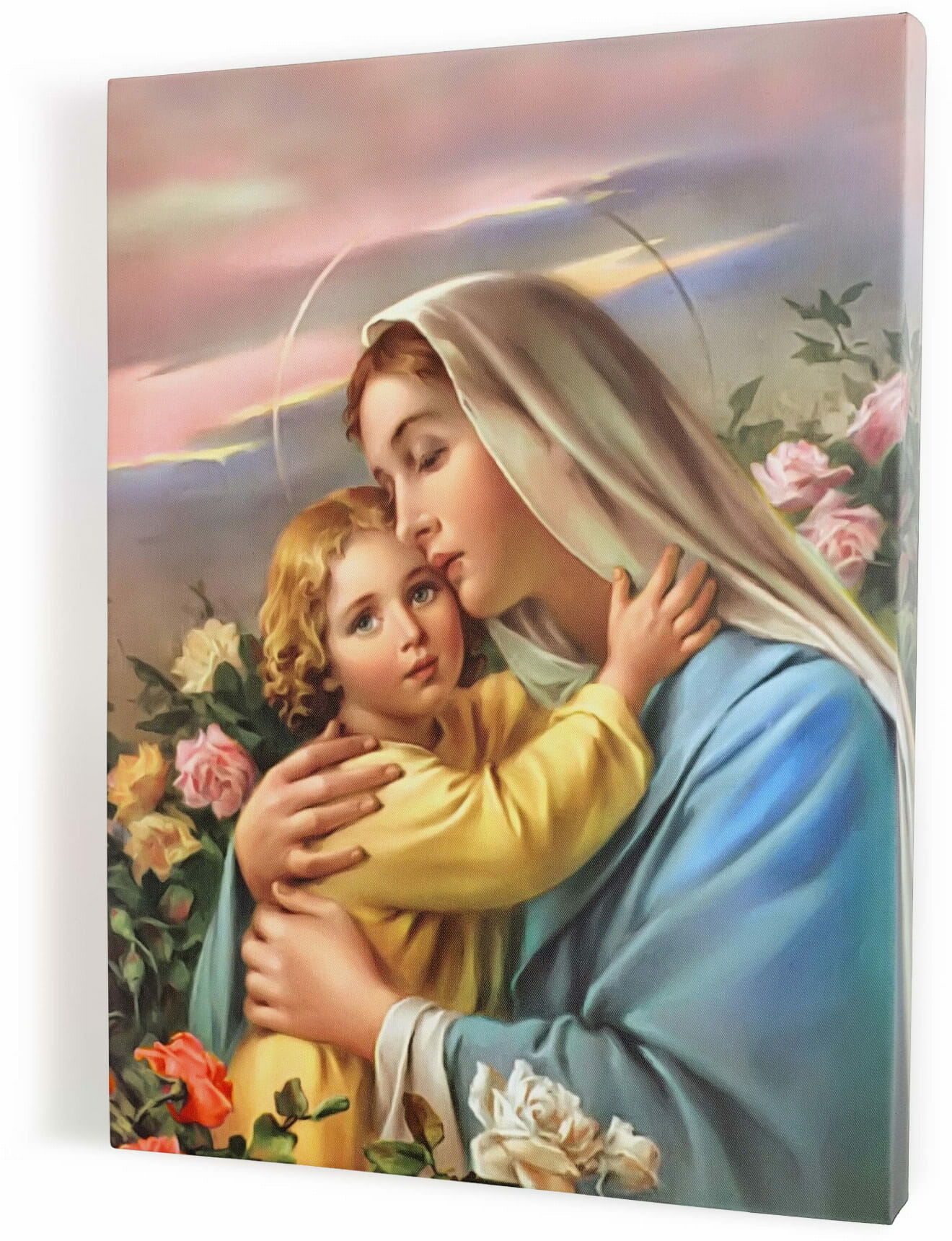 Art Christiana Obraz Matki Bożej, przepiękny wizerunek na płótnie ACHC0103