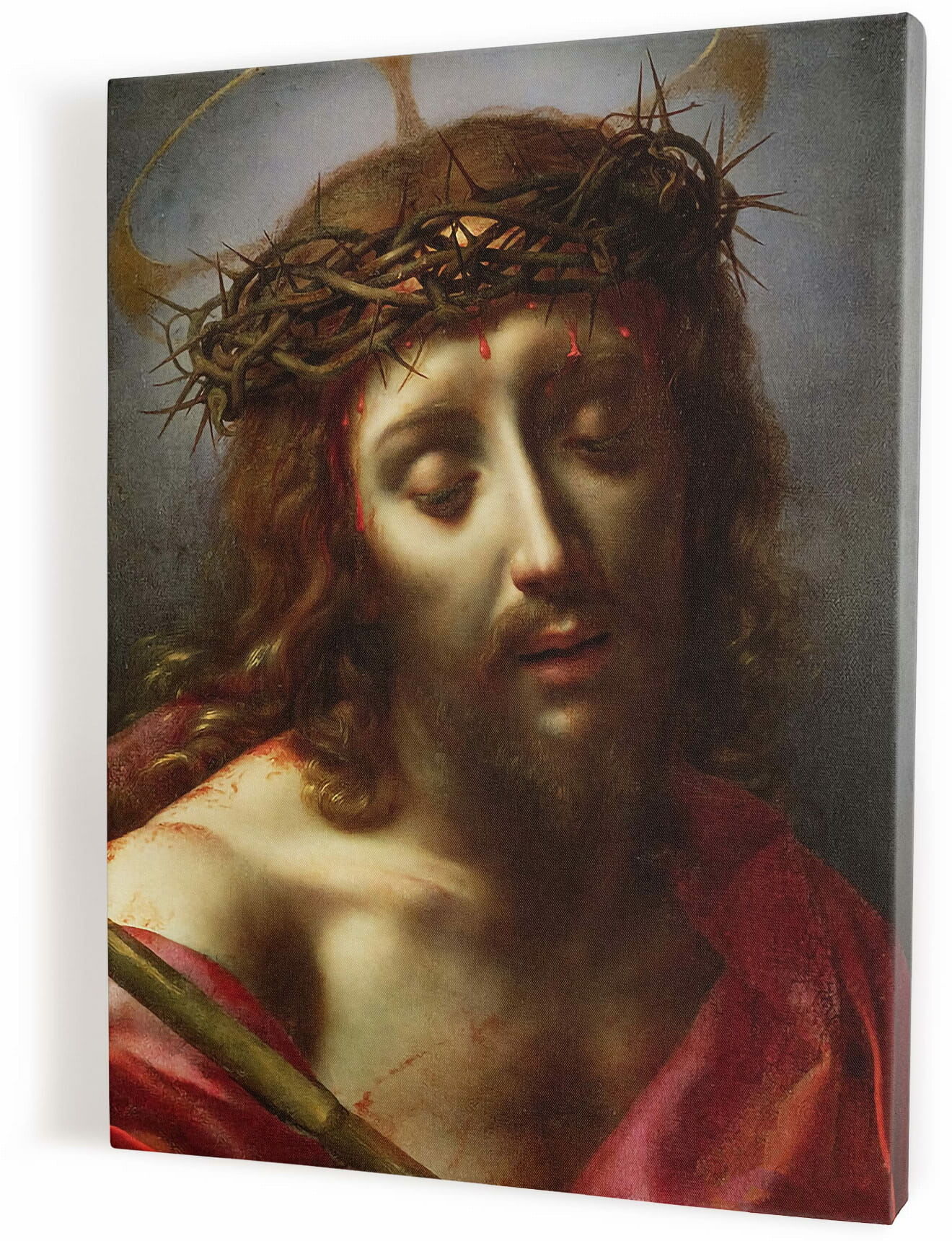 Art Christiana Chrystus cierpiący, obraz Carlo Dolci na płótnie ACHC0111