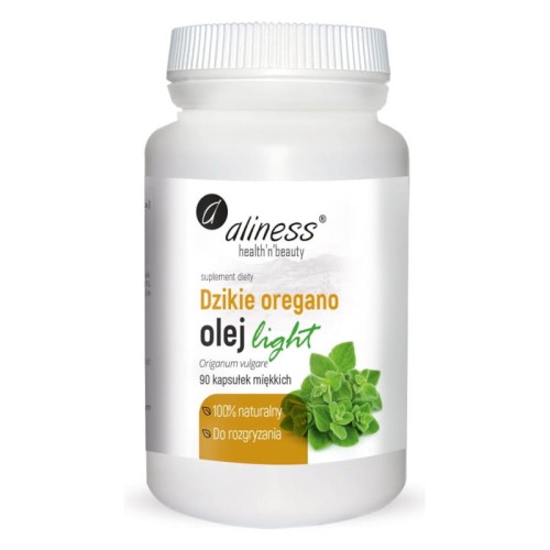 aliness Dzikie Oregano olej light do rozgryzania 100% naturalny 90 kaps. 725D-2486B