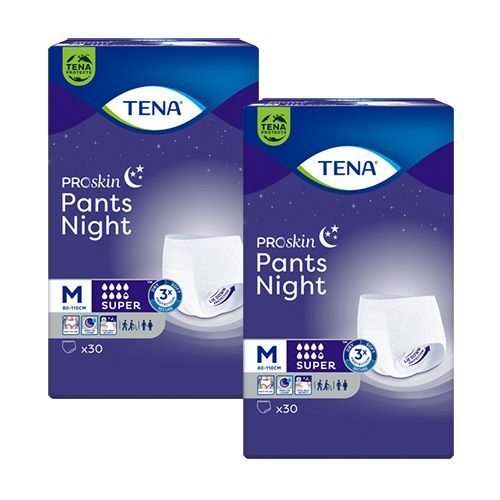 SCA Tena ESSITY POLAND SP Z O.O Proskin Pants Super Night majtki chłonne M 2 x 30 sztuk