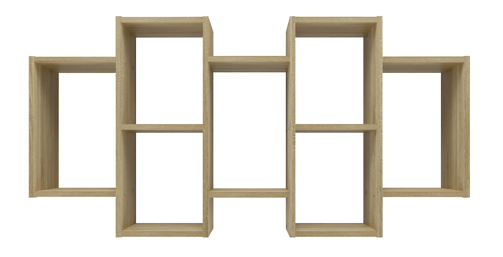 Skandynawski regał wiszący w kolorze dąb sonoma D8-F94