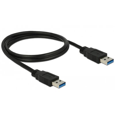 Delock Kabel USB 3.0 1m AM-AM czarny 85060