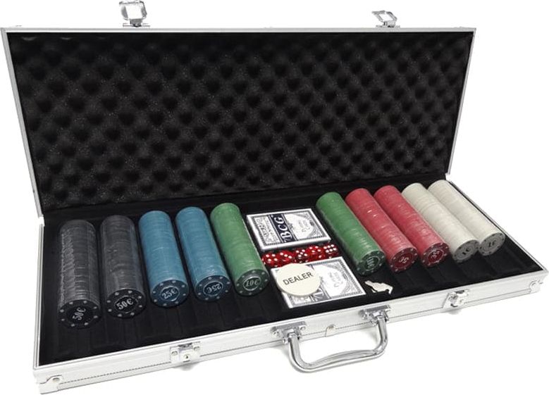 B10 ZESTAW DO GRY W POKERA 500 ŻETONÓW