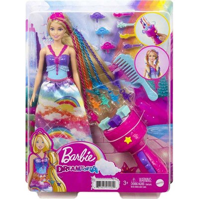 Mattel Barbie Lalka Dreamtopia Księżniczka Zakręcone pasemka GTG00 GTG00