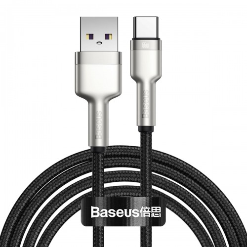 Baseus Mocny kabel nylonowy Cafule Metal USB do USB-C Type C 66W 2m CAKF000201