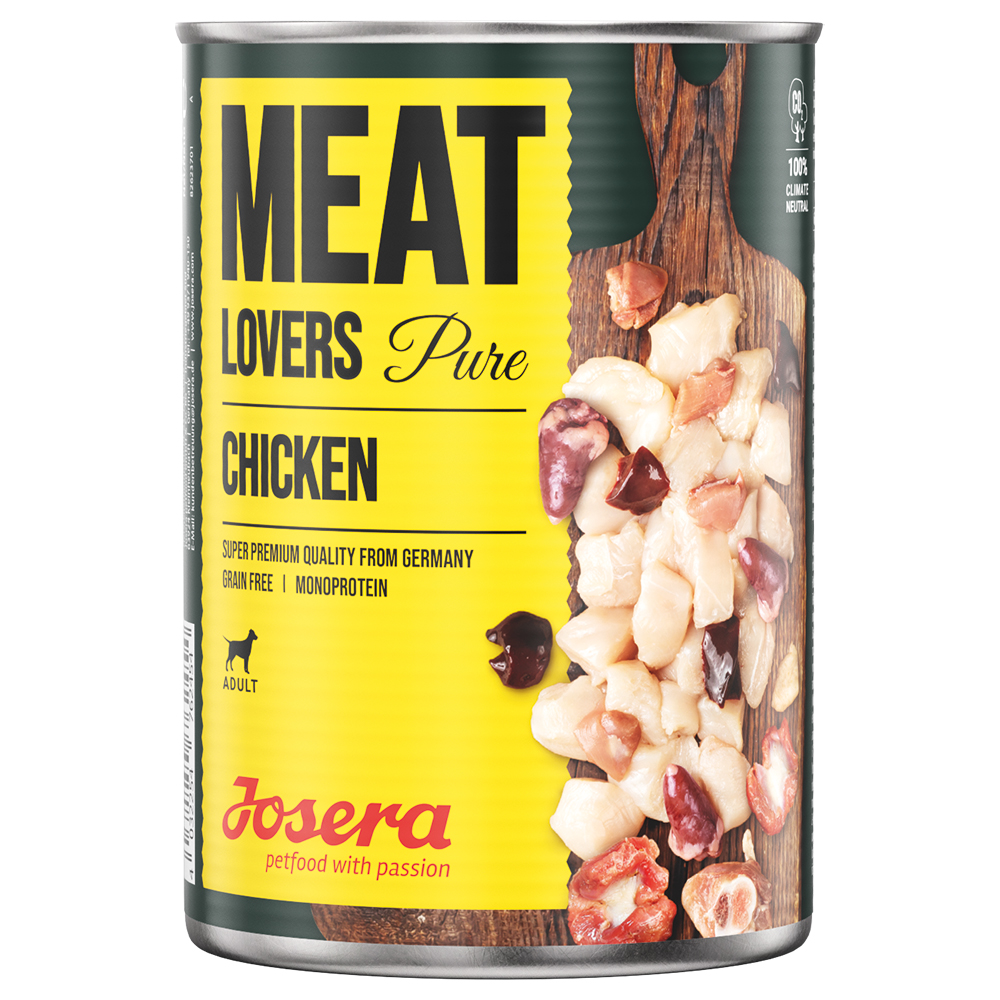 Megapakiet Josera Meatlovers Pure, 12 x 400 g - Kurczak