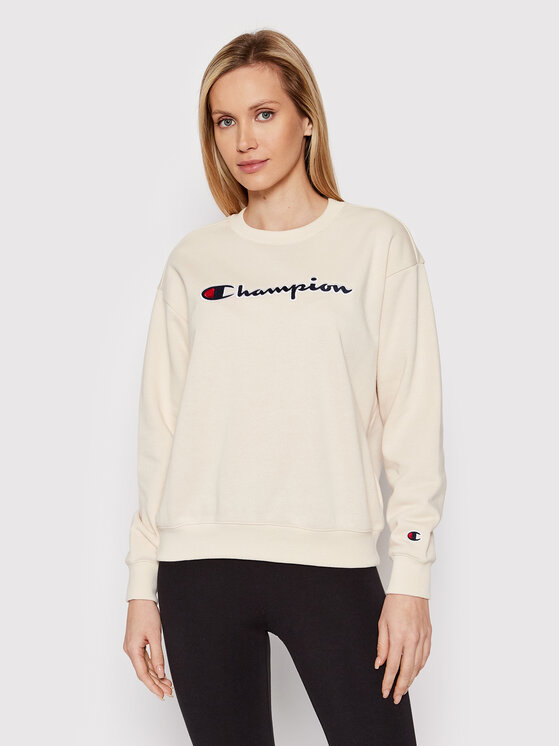 Champion Bluza Crewneck 114922 Beżowy Regular Fit