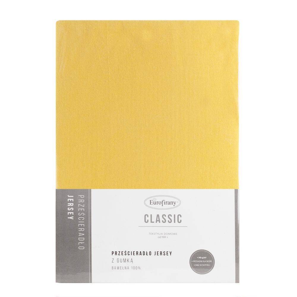 Eurofirany B.B. CHOCZYŃSCY SPÓŁKA JAWNA Prześcieradło Jersey3 240 x 220 Wys.30 Cm Musztarda 1222009