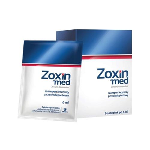 Aflofarm ZOXIN-MED SZAMPON PRZECIWŁUPIEŻOWY 6 szt. x 6 ml 5880851